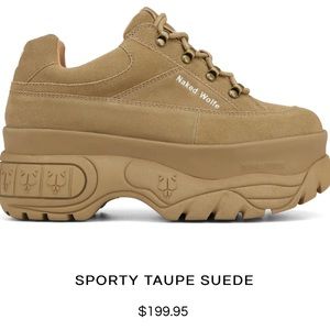Naked Wolfe Sporty Taupe Suade